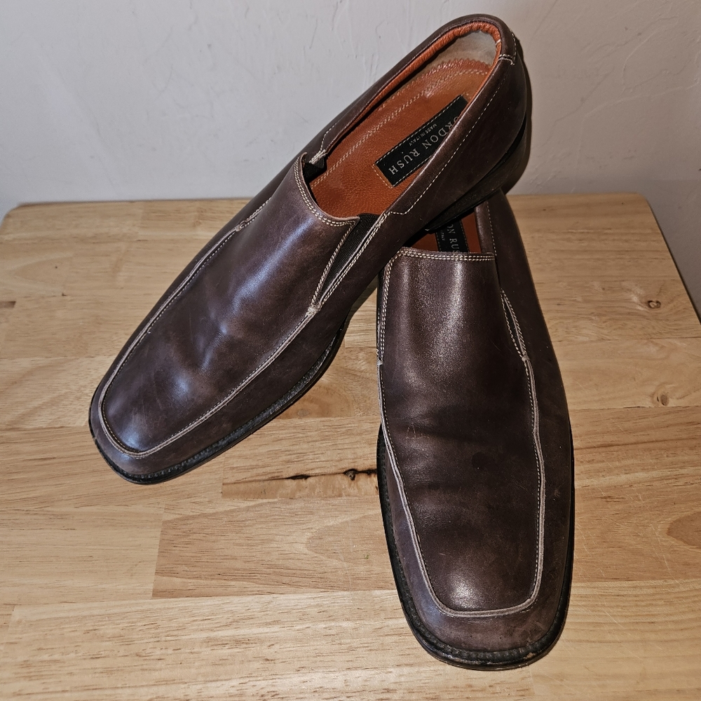 Mens Gordon Rush leather loafers size 11